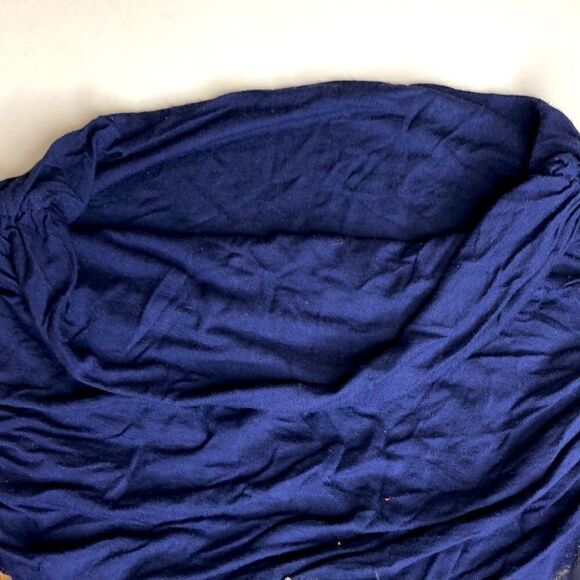 Ruched Mini Dance Skirt with Ruffles & Ties, Blue - Picture 4 of 4